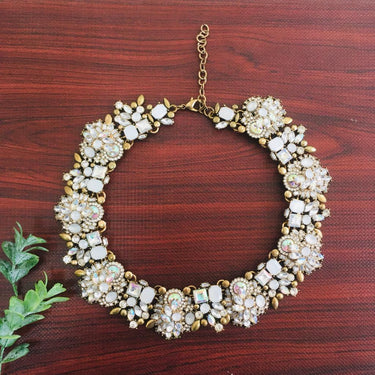 White Statement Necklace
